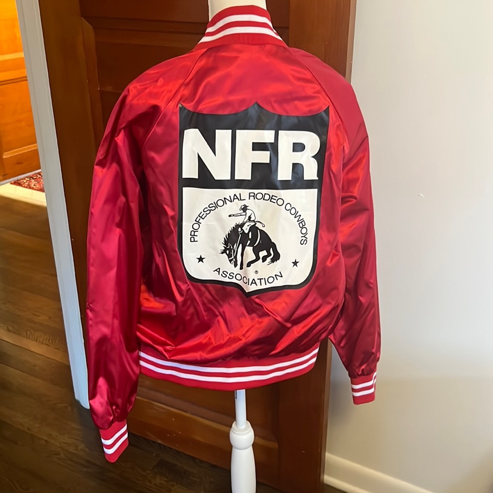 NFR Bomber Jacket Red - Worn once - Unisex medium
